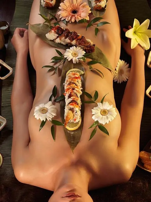 Lorem Servo - Naked Sushi Model - Nyotaimori
